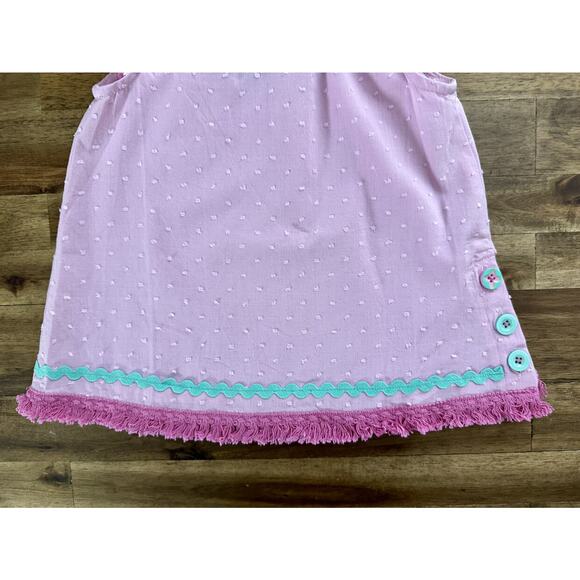 NWT Matilda Jane Let's Go Together Maybe Baby Tunic Pink Green Ruffle Top 18/24M - Picture 7 of 8